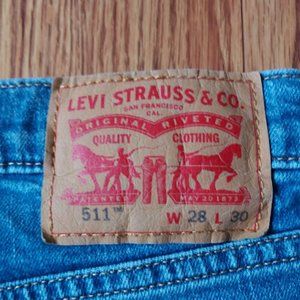 Levi's 511 Straight Leg Jeans Size 28x30